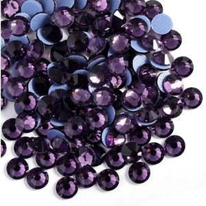 image:imageBeadsland Hotfix Rhinestones 1440pcs Flatback Crystal Rhinestones for Crafts Clothes DIY Decorations Light Siam AB SS12 3032mmTanzanite