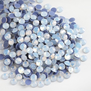 image:imageBeadsland Hotfix Rhinestones 1440pcs Flatback Crystal Rhinestones for Crafts Clothes DIY Decorations Light Siam AB SS12 3032mmWhite Opal