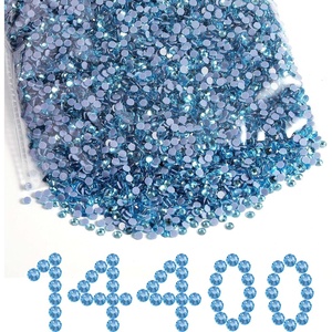 image:imageBeadsland Hotfix Rhinestones Bulk 14400PCS Crystal Hot Fix Rhinestones for Crafts Clothes DIY Decoration Crystal SS20 4648mmAquamarine