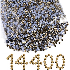 image:imageBeadsland Hotfix Rhinestones Bulk 14400PCS Crystal Hot Fix Rhinestones for Crafts Clothes DIY Decoration Crystal SS20 4648mmAurum