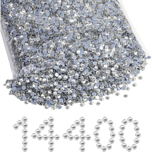 image:imageBeadsland Hotfix Rhinestones Bulk 14400PCS Crystal Hot Fix Rhinestones for Crafts Clothes DIY Decoration Crystal SS20 4648mmCrystal