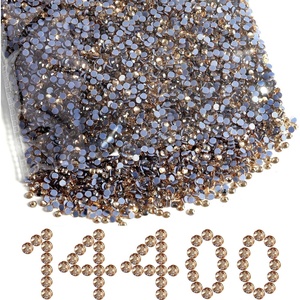 image:imageBeadsland Hotfix Rhinestones Bulk 14400PCS Crystal Hot Fix Rhinestones for Crafts Clothes DIY Decoration Crystal SS20 4648mmGolden Shadow