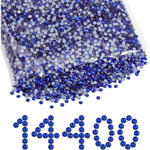 image:imageBeadsland Hotfix Rhinestones Bulk 14400PCS Crystal Hot Fix Rhinestones for Crafts Clothes DIY Decoration Crystal SS20 4648mmSapphire