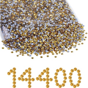 image:imageBeadsland Hotfix Rhinestones Bulk 14400PCS Crystal Hot Fix Rhinestones for Crafts Clothes DIY Decoration Crystal SS20 4648mmTopaz