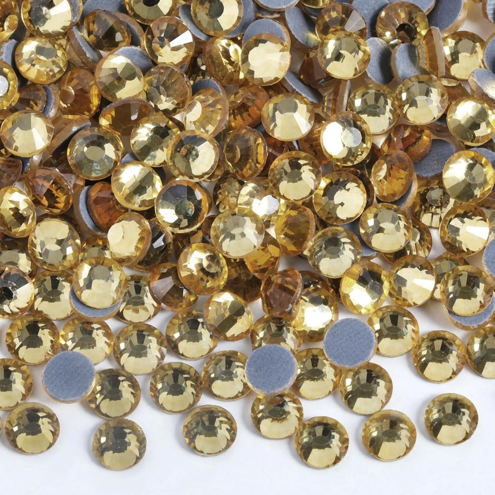 image:image6000PCS Hotfix Rhinestones Bulk Clear Rhinestones for Crafts ClothesHotfix Crystals DIY Decoration SS10 2729mmLtColorado Topaz