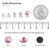 image:image6000PCS Hotfix Rhinestones Bulk Clear Rhinestones for Crafts ClothesHotfix Crystals DIY Decoration SS10 2729mmDark Pink