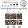 image:imageBEADSLAND Hotfix Rhinestones 4000 PCS AB Rhinestones for Clothes Crafts Mixed 6 Sizes with Wax Pencil and Tweezers Kit SS6SS30 Crystal ABAurum