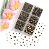 image:imageBEADSLAND Hotfix Rhinestones 4000 PCS AB Rhinestones for Clothes Crafts Mixed 6 Sizes with Wax Pencil and Tweezers Kit SS6SS30 Crystal ABAurum