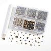 image:imageBEADSLAND Hotfix Rhinestones 4000 PCS AB Rhinestones for Clothes Crafts Mixed 6 Sizes with Wax Pencil and Tweezers Kit SS6SS30 Crystal ABAurum