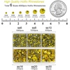 image:imageBEADSLAND Hotfix Rhinestones 4000 PCS AB Rhinestones for Clothes Crafts Mixed 6 Sizes with Wax Pencil and Tweezers Kit SS6SS30 Crystal ABCitrine