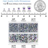 image:imageBEADSLAND Hotfix Rhinestones 4000 PCS AB Rhinestones for Clothes Crafts Mixed 6 Sizes with Wax Pencil and Tweezers Kit SS6SS30 Crystal ABCrystal AB