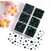 image:imageBEADSLAND Hotfix Rhinestones 4000 PCS AB Rhinestones for Clothes Crafts Mixed 6 Sizes with Wax Pencil and Tweezers Kit SS6SS30 Crystal ABEmerald