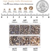 image:imageBEADSLAND Hotfix Rhinestones 4000 PCS AB Rhinestones for Clothes Crafts Mixed 6 Sizes with Wax Pencil and Tweezers Kit SS6SS30 Crystal ABGolden Shadow