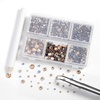 image:imageBEADSLAND Hotfix Rhinestones 4000 PCS AB Rhinestones for Clothes Crafts Mixed 6 Sizes with Wax Pencil and Tweezers Kit SS6SS30 Crystal ABGolden Shadow