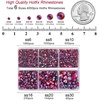 image:imageBEADSLAND Hotfix Rhinestones 4000 PCS AB Rhinestones for Clothes Crafts Mixed 6 Sizes with Wax Pencil and Tweezers Kit SS6SS30 Crystal ABHyacinth AB