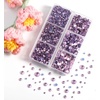 image:imageBEADSLAND Hotfix Rhinestones 4000 PCS AB Rhinestones for Clothes Crafts Mixed 6 Sizes with Wax Pencil and Tweezers Kit SS6SS30 Crystal ABLight Pink