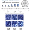 image:imageBEADSLAND Hotfix Rhinestones 4000 PCS AB Rhinestones for Clothes Crafts Mixed 6 Sizes with Wax Pencil and Tweezers Kit SS6SS30 Crystal ABLight Sapphire