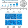 image:imageBEADSLAND Hotfix Rhinestones 4000 PCS AB Rhinestones for Clothes Crafts Mixed 6 Sizes with Wax Pencil and Tweezers Kit SS6SS30 Crystal ABNeon Blue