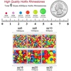 image:imageBEADSLAND Hotfix Rhinestones 4000 PCS AB Rhinestones for Clothes Crafts Mixed 6 Sizes with Wax Pencil and Tweezers Kit SS6SS30 Crystal ABNeon Mix