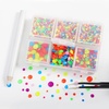 image:imageBEADSLAND Hotfix Rhinestones 4000 PCS AB Rhinestones for Clothes Crafts Mixed 6 Sizes with Wax Pencil and Tweezers Kit SS6SS30 Crystal ABNeon Mix