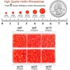 image:imageBEADSLAND Hotfix Rhinestones 4000 PCS AB Rhinestones for Clothes Crafts Mixed 6 Sizes with Wax Pencil and Tweezers Kit SS6SS30 Crystal ABNeon Orange