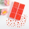 image:imageBEADSLAND Hotfix Rhinestones 4000 PCS AB Rhinestones for Clothes Crafts Mixed 6 Sizes with Wax Pencil and Tweezers Kit SS6SS30 Crystal ABNeon Orange