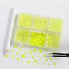 image:imageBEADSLAND Hotfix Rhinestones 4000 PCS AB Rhinestones for Clothes Crafts Mixed 6 Sizes with Wax Pencil and Tweezers Kit SS6SS30 Crystal ABNeon Yellow