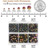 image:imageBEADSLAND Hotfix Rhinestones 4000 PCS AB Rhinestones for Clothes Crafts Mixed 6 Sizes with Wax Pencil and Tweezers Kit SS6SS30 Crystal ABRainbow