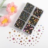 image:imageBEADSLAND Hotfix Rhinestones 4000 PCS AB Rhinestones for Clothes Crafts Mixed 6 Sizes with Wax Pencil and Tweezers Kit SS6SS30 Crystal ABRainbow