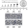image:imageBEADSLAND Hotfix Rhinestones 4000 PCS AB Rhinestones for Clothes Crafts Mixed 6 Sizes with Wax Pencil and Tweezers Kit SS6SS30 Crystal ABSilver Hematite
