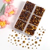 image:imageBEADSLAND Hotfix Rhinestones 4000 PCS AB Rhinestones for Clothes Crafts Mixed 6 Sizes with Wax Pencil and Tweezers Kit SS6SS30 Crystal ABTopaz