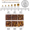 image:imageBEADSLAND Hotfix Rhinestones 4000 PCS AB Rhinestones for Clothes Crafts Mixed 6 Sizes with Wax Pencil and Tweezers Kit SS6SS30 Crystal ABTopaz