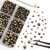 image:imageBEADSLAND Hotfix Rhinestones 6080PCS Blue Rhinestones for Clothes Crafts Mixed 6 Sizes with Wax Pencil and Tweezers Kit SS6SS30 AquamarineAurum