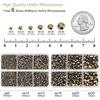image:imageBEADSLAND Hotfix Rhinestones 6080PCS Blue Rhinestones for Clothes Crafts Mixed 6 Sizes with Wax Pencil and Tweezers Kit SS6SS30 AquamarineAurum