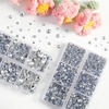 image:imageBEADSLAND Hotfix Rhinestones 6080PCS Blue Rhinestones for Clothes Crafts Mixed 6 Sizes with Wax Pencil and Tweezers Kit SS6SS30 AquamarineCrystal