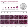 image:imageBEADSLAND Hotfix Rhinestones 6080PCS Blue Rhinestones for Clothes Crafts Mixed 6 Sizes with Wax Pencil and Tweezers Kit SS6SS30 AquamarineFuchsia