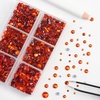 image:imageBEADSLAND Hotfix Rhinestones 6080PCS Blue Rhinestones for Clothes Crafts Mixed 6 Sizes with Wax Pencil and Tweezers Kit SS6SS30 AquamarineHyacinth