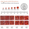 image:imageBEADSLAND Hotfix Rhinestones 6080PCS Blue Rhinestones for Clothes Crafts Mixed 6 Sizes with Wax Pencil and Tweezers Kit SS6SS30 AquamarineHyacinth