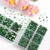 image:imageBEADSLAND Hotfix Rhinestones 6080PCS Blue Rhinestones for Clothes Crafts Mixed 6 Sizes with Wax Pencil and Tweezers Kit SS6SS30 AquamarinePeridot