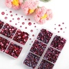 image:imageBEADSLAND Hotfix Rhinestones 6080PCS Blue Rhinestones for Clothes Crafts Mixed 6 Sizes with Wax Pencil and Tweezers Kit SS6SS30 AquamarineRose