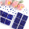 image:imageBEADSLAND Hotfix Rhinestones 6080PCS Blue Rhinestones for Clothes Crafts Mixed 6 Sizes with Wax Pencil and Tweezers Kit SS6SS30 AquamarineSapphire