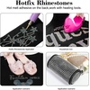 image:imageBEADSLAND Hotfix Rhinestones 6080PCS Blue Rhinestones for Clothes Crafts Mixed 6 Sizes with Wax Pencil and Tweezers Kit SS6SS30 AquamarineSapphire