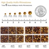 image:imageBEADSLAND Hotfix Rhinestones 6080PCS Blue Rhinestones for Clothes Crafts Mixed 6 Sizes with Wax Pencil and Tweezers Kit SS6SS30 AquamarineTopaz
