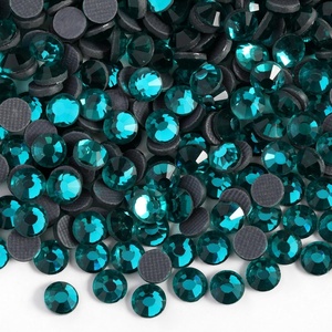 image:image6000PCS Hotfix Rhinestones Bulk Clear Rhinestones for Crafts ClothesHotfix Crystals DIY Decoration SS10 2729mmBlue Zircon
