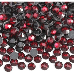 image:image6000PCS Hotfix Rhinestones Bulk Clear Rhinestones for Crafts ClothesHotfix Crystals DIY Decoration SS10 2729mmDark Siam