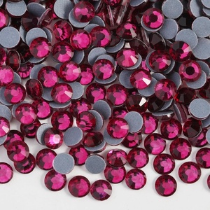 image:image6000PCS Hotfix Rhinestones Bulk Clear Rhinestones for Crafts ClothesHotfix Crystals DIY Decoration SS10 2729mmFuchsia