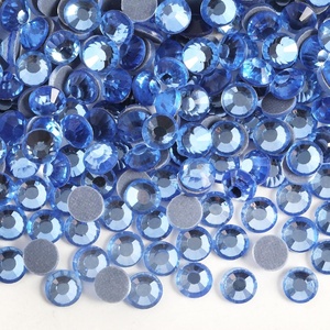image:image6000PCS Hotfix Rhinestones Bulk Clear Rhinestones for Crafts ClothesHotfix Crystals DIY Decoration SS10 2729mmLight Sapphire