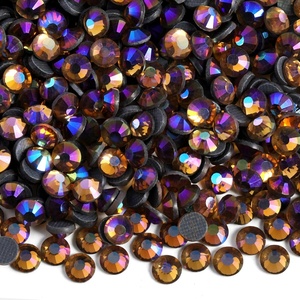 image:image6000PCS Hotfix Rhinestones Bulk Clear Rhinestones for Crafts ClothesHotfix Crystals DIY Decoration SS10 2729mmLtColorado Topaz AB