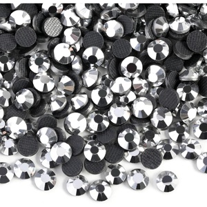image:image6000PCS Hotfix Rhinestones Bulk Clear Rhinestones for Crafts ClothesHotfix Crystals DIY Decoration SS10 2729mmSilver Hematite