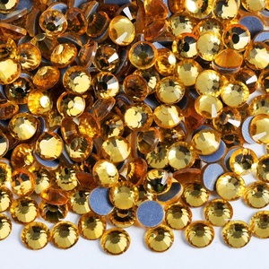 image:image6000PCS Hotfix Rhinestones Bulk Clear Rhinestones for Crafts ClothesHotfix Crystals DIY Decoration SS10 2729mmTopaz